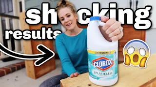 Modernize OUTDATED furniture NOW with $1 bleach 🤩 (my secret!)