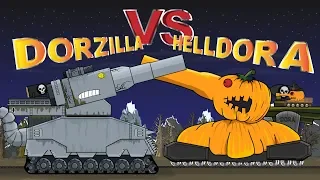 "Dorzilla VS Helldora" Cartoons about tanks