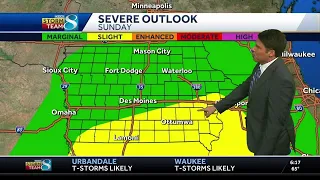 Tornado watch still in effect for parts of Iowa