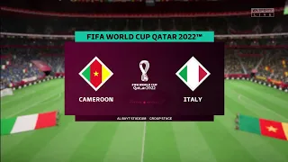 FIFA 23 | Cameroon vs Italy - FIFA World Cup Qatar 2022 | Gameplay