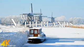 Winter Netherlands 4K Ultra HD • Stunning Footage, Scenic Relaxation Film with Calming Music.