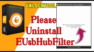 How To Fix Please Uninstall  EUsbHubFilter UnlockTool ❗Error Please Uninstall UsbFilter UnlockTool