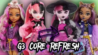 LET’S TALK!! Monster High G3 Draculaura + Clawdeen Core REFRESH Dolls LEAKED