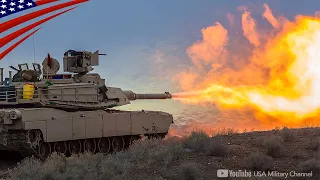 American M1A2 Abrams Tanks Live-Fire Exercise in Europe