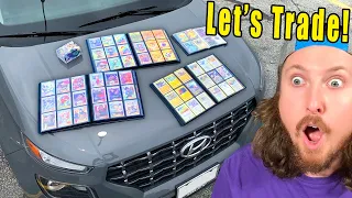 Trading Pokemon Cards in a Parking Lot!
