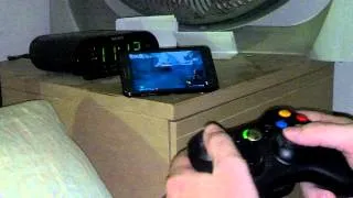 Borderlands 2 on Mobile Phone with Wireless Xbox 360 Controller