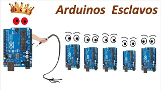 ✅ Conectar varios Arduinos con solo dos cables, Maestro y Esclavos, aprenderemos el protocolo I2C