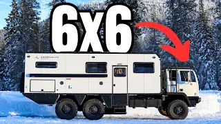Winter Camping in a 6x6 EXPEDITION Truck!