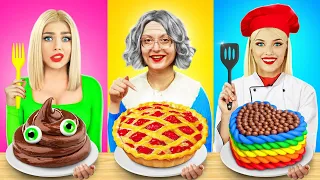 Me vs Grandma Cooking Challenge! Secret Cake Decorating Ideas by RATATA