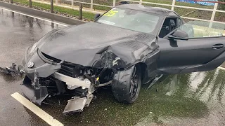 Supra A90 crash RUSSIA Супра ДТП Россия, Сочи