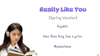 Gyubin (규빈) - I Really Like You (Spring Ver.) Color Coded Lyrics [Lirik Terjemahan Han Rom Eng Ina]