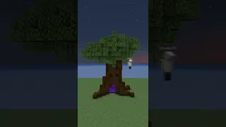 Minecraft Tree Portal Build Timelapse | #shorts