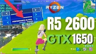 Fortnite Performance Mode |  Ryzen 5 2600 GTX 1650 Super | Low Settings 1080p