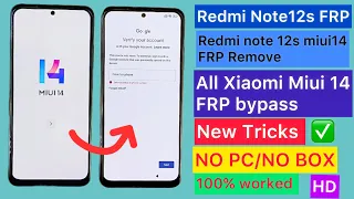 Redmi Note 12s frp bypass MIUI 14 | Bypass frp Redmi Note 12s | Redmi Note 12s Google Lock Remove