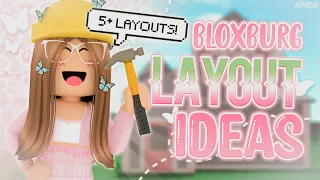 Bloxburg FREE HOUSE LAYOUT IDEAS! || 5+ Layouts || Roblox || auvelva ♡