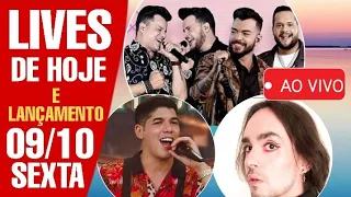 LIVES DE HOJE SEXTA FEIRA 09/10 - LIVES AO VIVO AGORA | LIVE AO VIVO