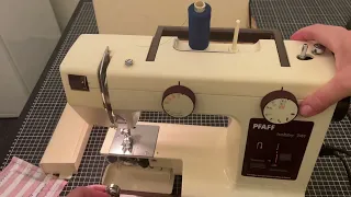 Einfädeln und aufspulen pfaff Hobby 741 Nähmaschine sewing machine #nähmaschine #sewingmachine