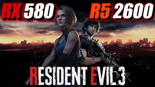 Resident Evil 3 - RX 580 + Ryzen 5 2600 (1080p/High)