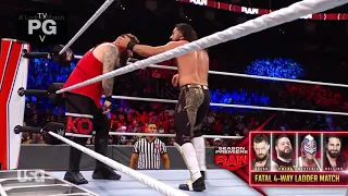 Kevin Owens Vs Finn Balor Vs Seth Rollins Vs Rey Mysterio (Ladder Match), WWE Raw, Oct 25 2021