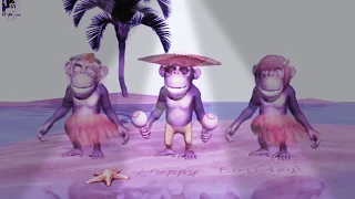 Latest Funny Happy Birthday Song Monkeys Sing Happy Birthday To You Party Mix