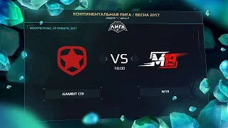 Gambit CIS vs M19, highlights. LCL Spring 2017 Неделя 1