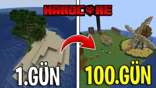 Minecraft'da 100 Gün Boyunca ISSIZ ADA'da Hayatta Kaldım