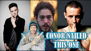 WHAT A GREAT MASH UP!!! Hollywood's Bleeding/Numb Cover by Conor Maynard (REACTION)