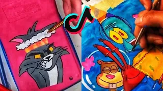 People Painting Things on TikTok for 7 Minutes Straight (Part 43)  Tik Tok Art Compilation