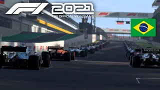 F1 2021 My Team Career mode Brazilian Grand Prix Race 14/16