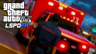 GTA 5 LSPDFR #40 - EMS Paramedic Rescue | LSPDFR Police Mod EMS Patrol in Vapid Ambulance ELS