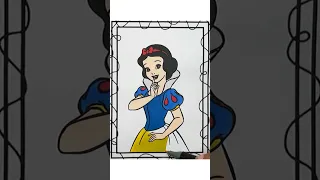 Disney Princess Snow White Coloring | Coloring Videos for Kids #shorts #coloring #markers