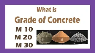 What is Grade of Concrete, M10, M20, M30 and M40