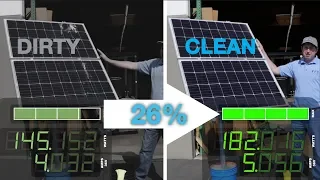 Dirty vs Clean Solar Panel - Power Output Comparison and HowTo