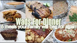 These Are SO GOOD! Serious. Wads For Dinner?! Cook With Me A Week of Dinner Ideas & Dessert!