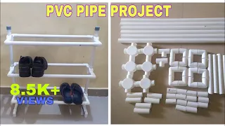 how to make shoe rack at home /how to make pvc shoe rack at home