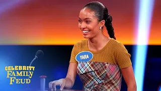 Yara Shahidi's priceless reaction at the podium! | Celebrity Family Feud