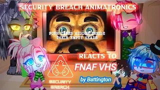 SECURITY BREACH REACTS TO FNAF VHS TAPES (read desc)