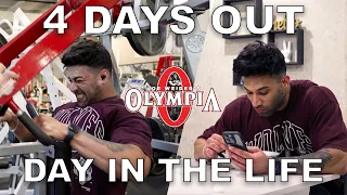 4 DAYS OUT - DAY IN THE LIFE VLOG | LAST BACK WORKOUT