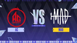 AG vs MAD Game 1 I AIC 2021 Group Stage Day 7 I All Gamers vs MAD Team Full Game