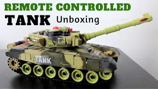 RC ARMY TANK Unboxing and Test Drive