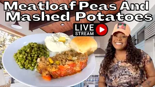 Gina Young Live Cooking Homemade Meatloaf Dinner