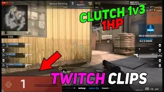 НЕРЕАЛЬНЫЙ КЛАТЧ C 1 ХП! GuardiaN ЖЕСТКИЙ РАНБУСТ! - CS:GO Twitch Clips #26