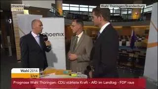 Landtagswahl Thüringen: Werner Pidde & Mike Mohring über die Fortsetzung der Koalition am 14.09.2014