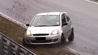 Ford Fiesta CRASH Carfreitag 2016 Nordschleife Nürburgring Touristenfahrten 25.03.2016