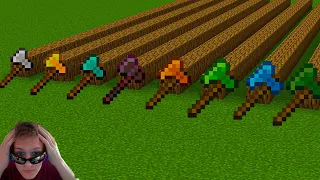 which axe is faster??? in Minecraft