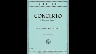 Glière Concerto 1st Mov -1 (A=442) "Karaoke - Accompaniment