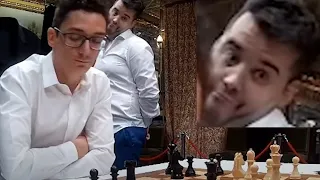 Ian Nepomniachtchi Realizes that Caruana is Winning Against Alireza Firouzja in Candidates 2022