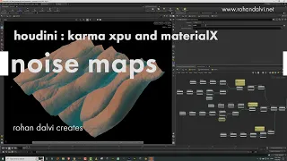 Houdini - materialX -  lesson 5 - noise maps