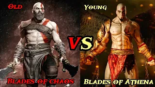 Old Kratos VS Young Kratos God of War Ragnarok / God of War 2005 Blades of Chaos / Athena