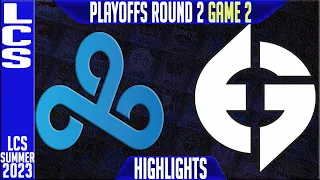 C9 vs EG Highlights Game 2 | LCS Summer 2023 Playoffs Upper RND 2 | Cloud9 vs Evil Geniuses G2